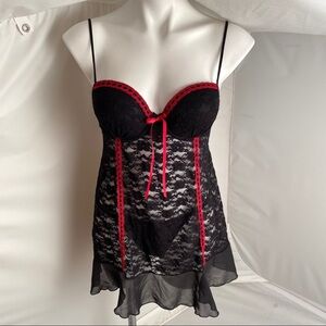 Linea Donatella lingerie set with thong panty M